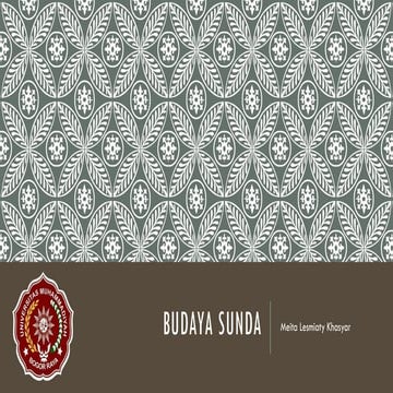 Comprehensive Overview of Sundanese Culture, History, and ...