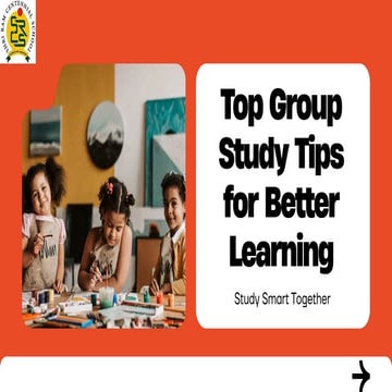 Top Group Study Tips for Better Learning | PDF