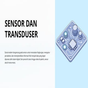 Kelompok 5 - Sensor Suara Cara Kerja, Pengertian, Penerapan | PDF