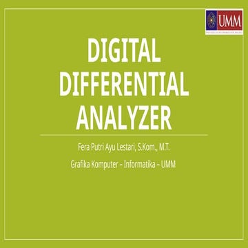 Comprehensive Guide to Line Equations and Digital Differential Analyzer ...