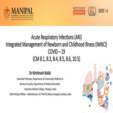 National Acute Respiratory Infection Programme | PPTX