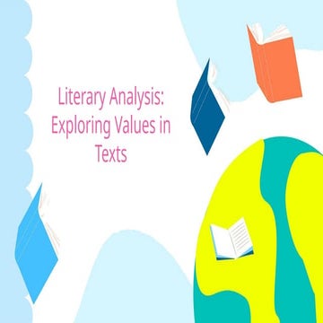 Literary Text as Expressions of Individual or Communal Values within ...