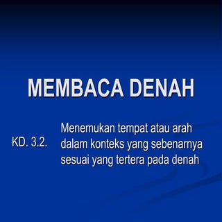  membaca denah kls 8 smt 1