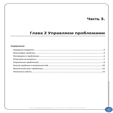 Управление проблемами