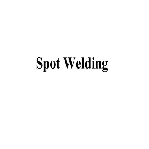 3 2 spot welding