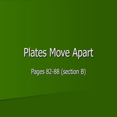 3.3Plates Move Apart | PPT