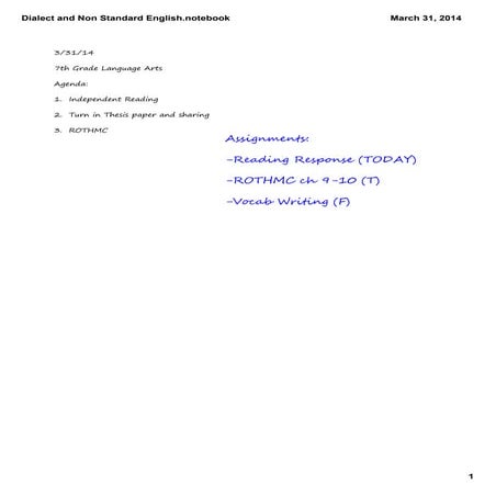 Thesis statement 7th grade | PDF