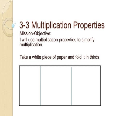 multiplication properties