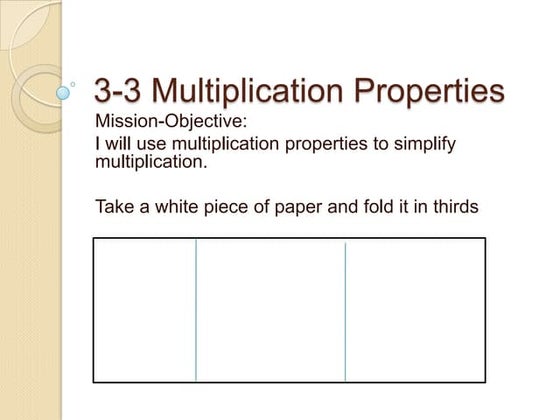 multiplication properties