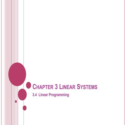 3 4 linear programming | PPTX