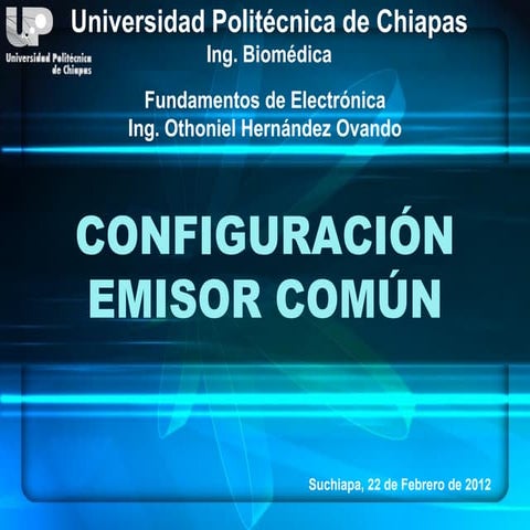 3.4. Configuración en Emisor Común