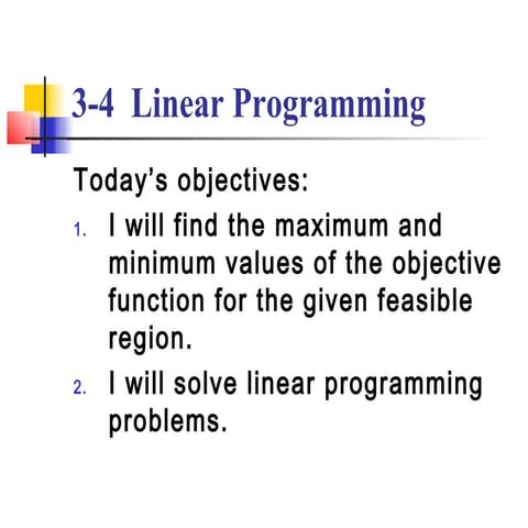 3.4 linear programming | PPT