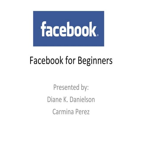 3.5.09 Powerpoint Facebook For Beginners DWC Teleclass