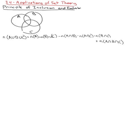 3.4   Application of Set Theory