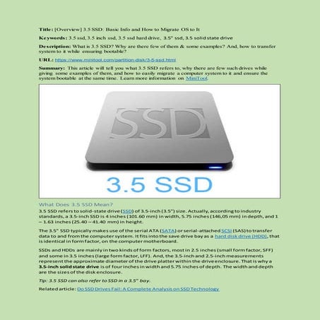 3 5 SSD