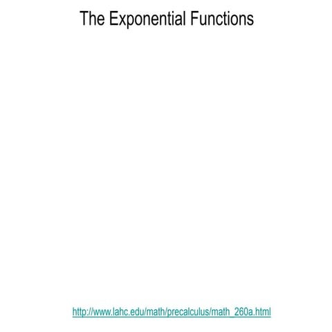 4.2 exponential functions and compound interests
