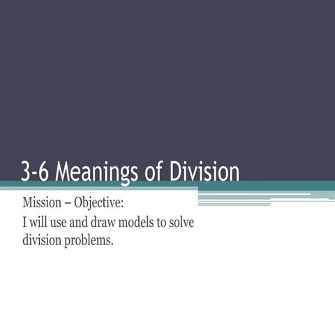 meanings of division
