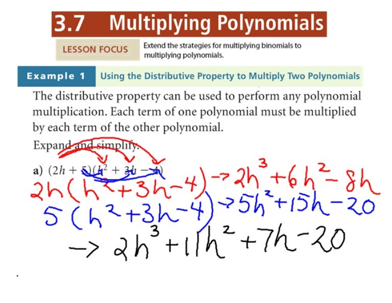 3.7 multiply polynomials