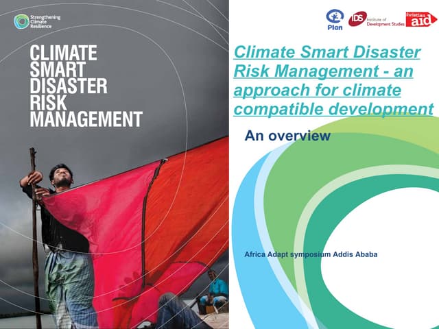 Maurice Onyango: Climate Smart Disaster Risk Management - an approach for climate compatible development 