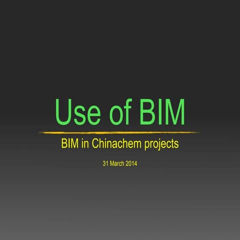 Use of BIM - BIM in Chinachem projects - by Anthony Wilson