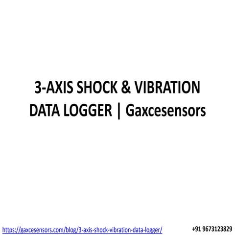 3 axis shock &amp; vibration data logger