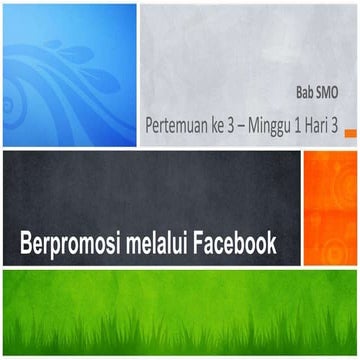 3   berpromosi melalui facebook
