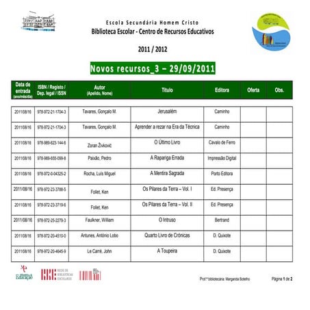 3.º bol. novos recursos bibl.