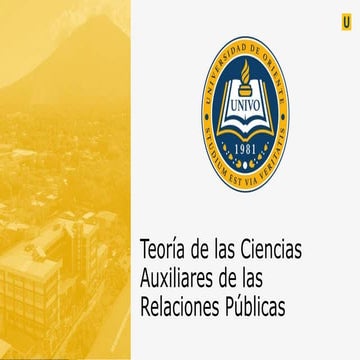 3 -Ciencias auxiliares de las relaciones públicas