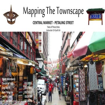 Mapping the Townscape - Central Market Petaling Street KL