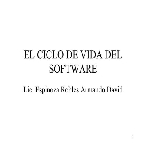 3 Clase Ciclo De Vida Del Software - http://blog.juliopari.com/