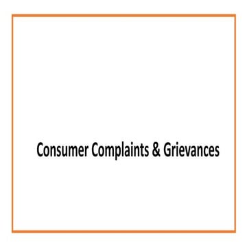 3 complaints and grievances