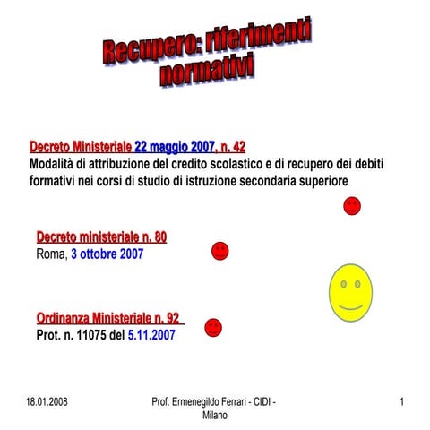 3 Concetto Di Recupero