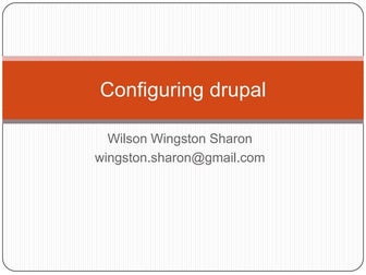3 Configuring Drupal