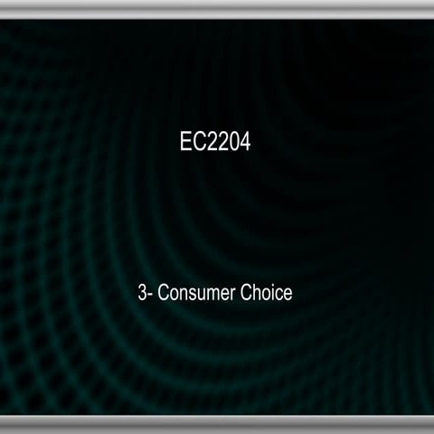 3 consumer choice