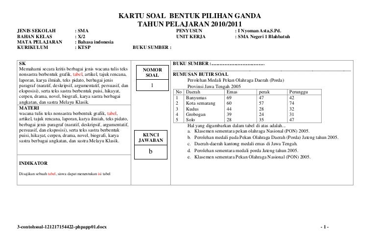 3 Contoh Soal