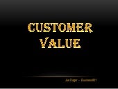 Customer Value for Lean Marketing