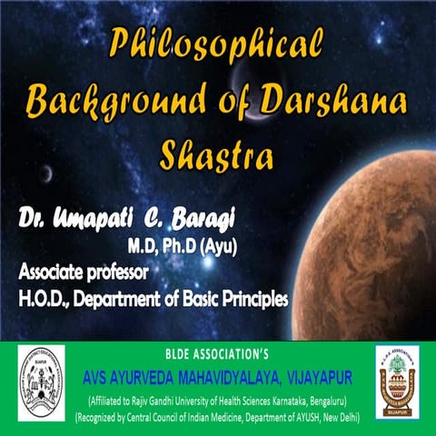 Philosophical Background of Darshana Shastra