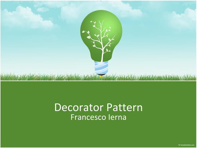 Design Pattern - 3. Decorator pattern