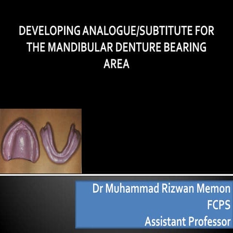 Border Moulding in Complete Denture Prosthesis | PPTX