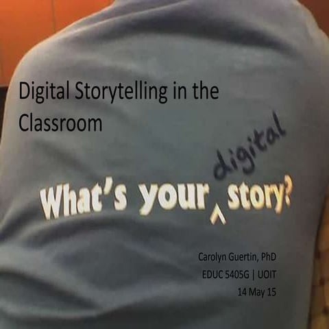 3 Digital Storytelling for the Classroom