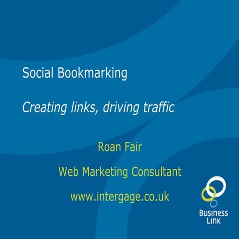 3   DPR & social bookmarking - maximise your web marketing 03.02.11