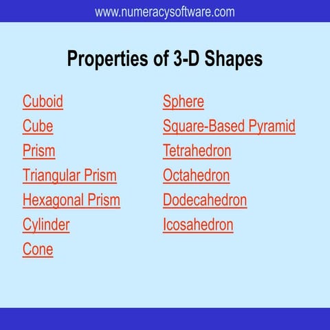 3 d shapes 2