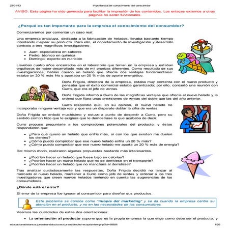 MARKETING EN EL PUNTO DE VENTA - TEMA 3 ANÁLISIS DEL CONSUMIDOR - FP A ...