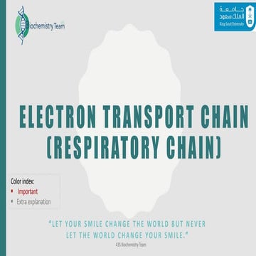 3- Electron Transport Chain pdf which is related to biochemistry