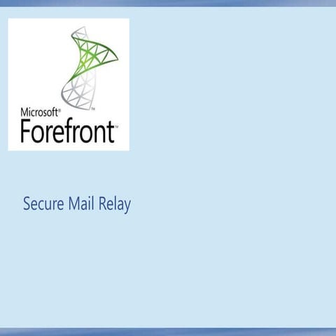 3. email relay   fpe