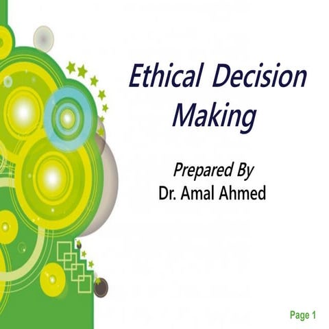 Ethical Decision Making