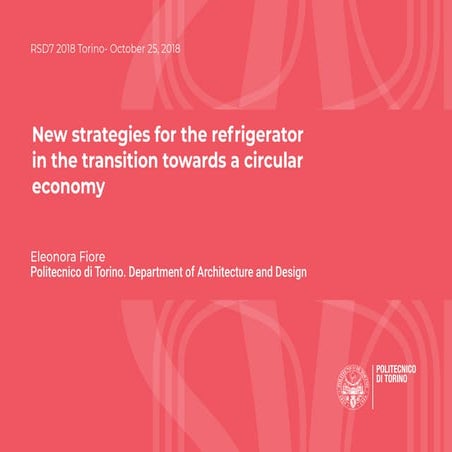 New strategies for the refrigerator in the transition towards a circular economy