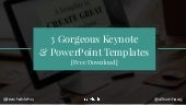 3 Gorgeous Keynote & PowerPoint Tem...