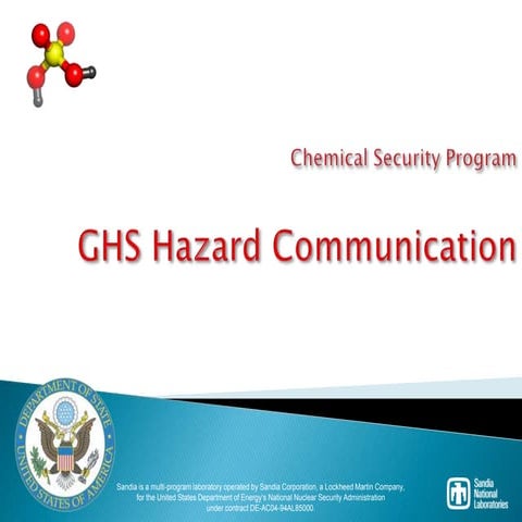 GHS Labeling Pictogram & Hazard Training | PPTX