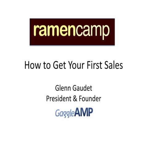 2012 Glenn Gaudet at RamenCamp